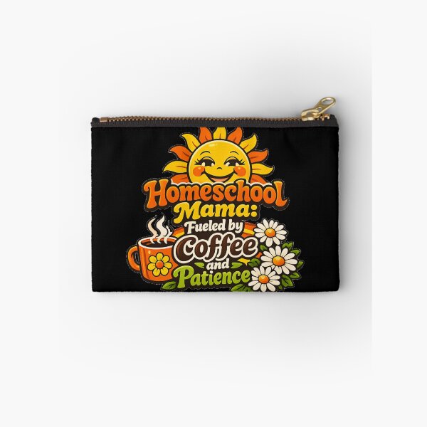 Item preview, Funny Homeschool Mama Fueled By Coffee And Patience designed and sold by DeliaDesignsCo.