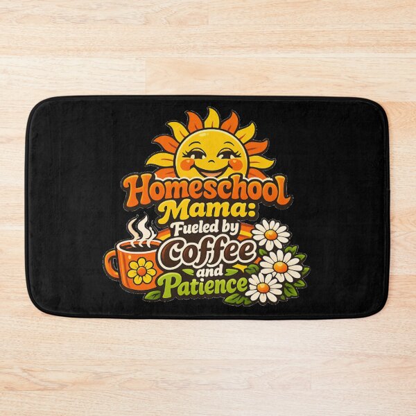 Item preview, Funny Homeschool Mama Fueled By Coffee And Patience designed and sold by DeliaDesignsCo.