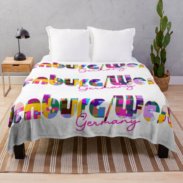 Item preview, Nienburg/Weser, Germany, Vibrant Abstract City Typography Art designed and sold by Wanderful-roads.