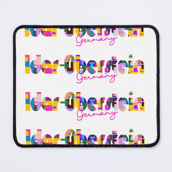 Item preview, Idar-Oberstein, Germany, Vibrant Abstract City Typography Art designed and sold by Wanderful-roads.