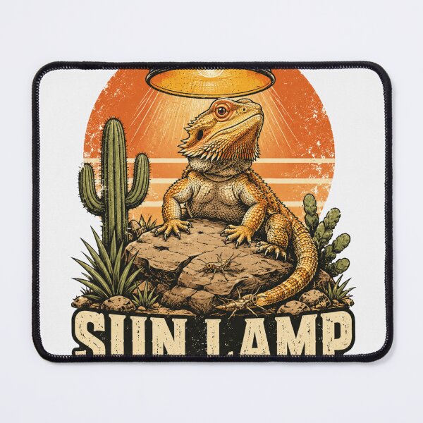 Item preview, Sun Lamp Supervisor Funny Bearded Dragon designed and sold by fantasyy.