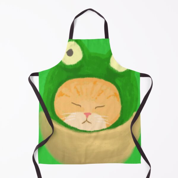 Item preview, Cute Frog Hat Kitty designed and sold by CosmicHollow.