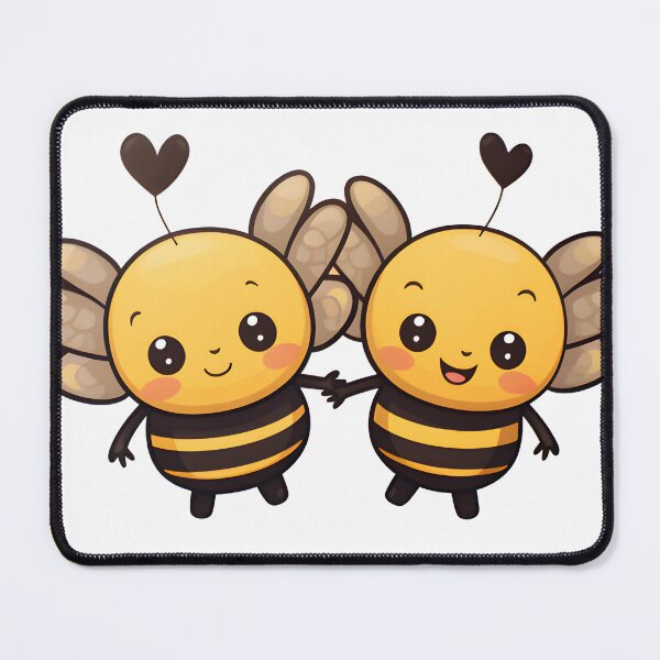 Item preview, Cute bees holding hands designed and sold by BobaTeeStore.