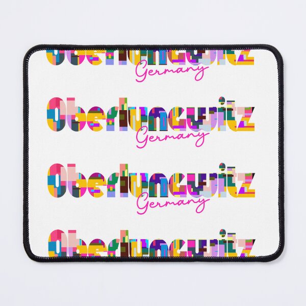 Item preview, Oberlungwitz, Germany, Vibrant Abstract City Typography Art designed and sold by Wanderful-roads.