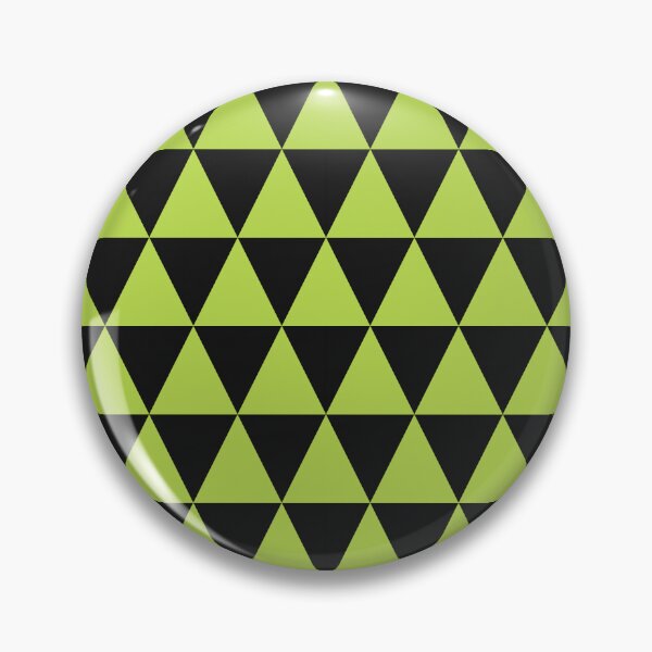 Item preview, Black And Lime Triangle Grid Pattern designed and sold by pattern-archive.