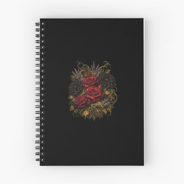 Item preview, Dark Gothic Botanical Red Roses Moody Floral Art designed and sold by WERSY.