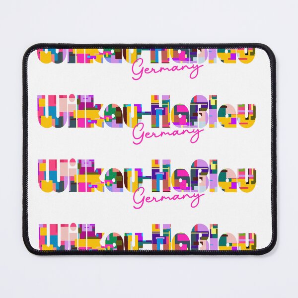 Item preview, Wilkau-Haßlau, Germany, Vibrant Abstract City Typography Art designed and sold by Wanderful-roads.
