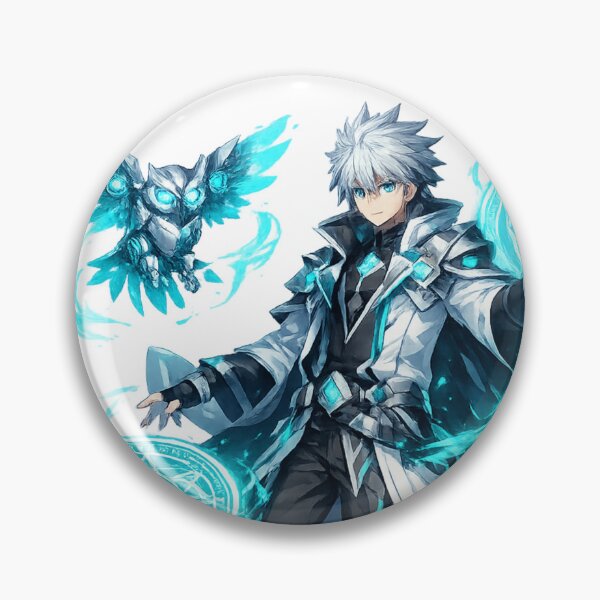 Item preview, Cyber Arcane Magician & Mechanical Owl | Original Futuristic Anime Mage designed and sold by Sticleg.