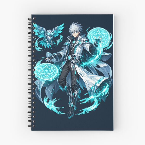 Item preview, Cyber Arcane Magician & Mechanical Owl | Original Futuristic Anime Mage designed and sold by Sticleg.
