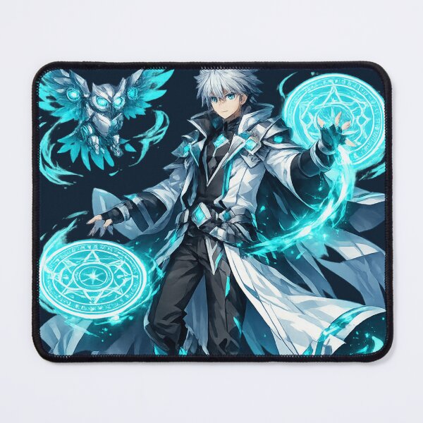 Item preview, Cyber Arcane Magician & Mechanical Owl | Original Futuristic Anime Mage designed and sold by Sticleg.