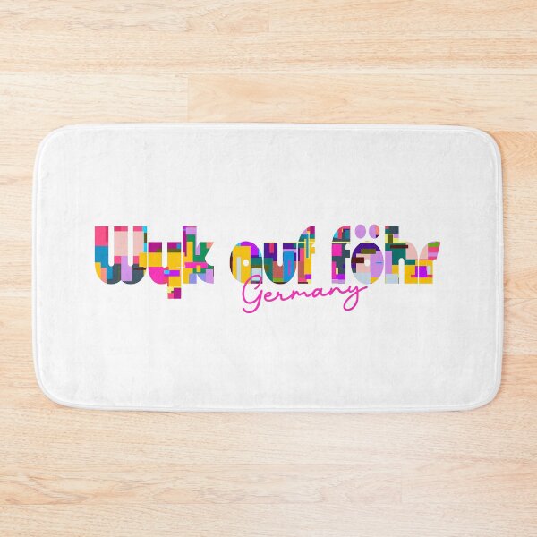 Item preview, Wyk auf Föhr, Germany, Vibrant Abstract City Typography Art designed and sold by Wanderful-roads.