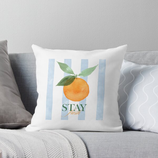 Item preview, Orange and Blue Illustrated Fruit T-Shirt designed and sold by SVSocialH.