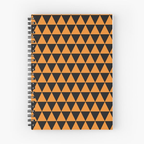 Item preview, Black And Orange Triangle Grid Pattern designed and sold by pattern-archive.