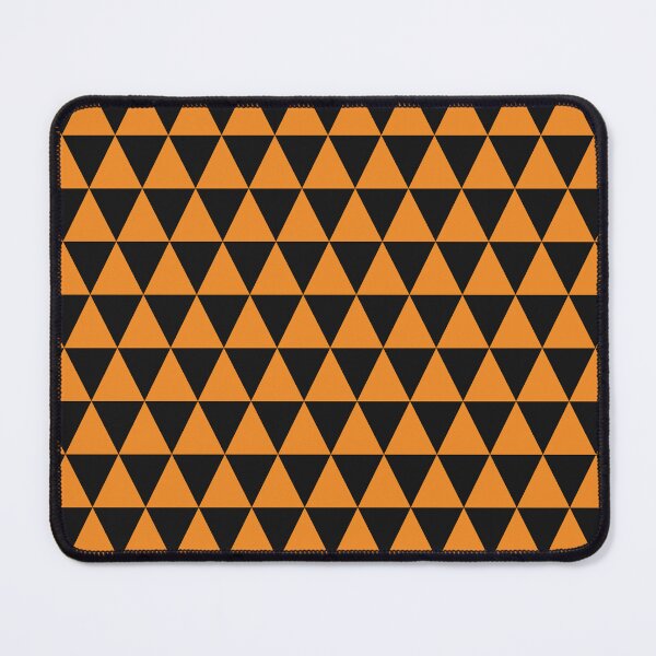 Item preview, Black And Orange Triangle Grid Pattern designed and sold by pattern-archive.