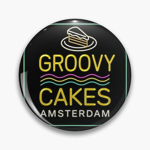Item preview, Groovy Cakes Amsterdam Logo – Retro Design designed and sold by killem667.