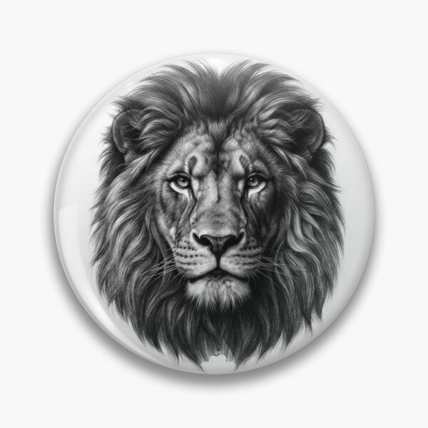 Item preview, Majestic Lion – Realistic Pencil Sketch designed and sold by BoldConcept43.