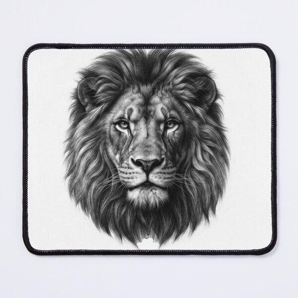 Item preview, Majestic Lion – Realistic Pencil Sketch designed and sold by BoldConcept43.