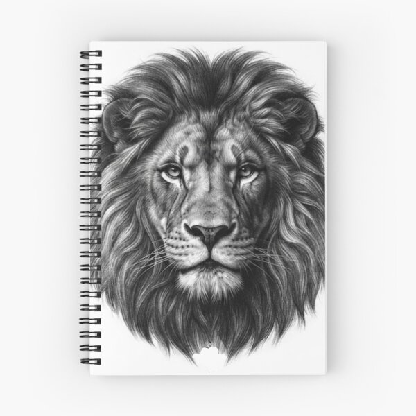 Item preview, Majestic Lion – Realistic Pencil Sketch designed and sold by BoldConcept43.
