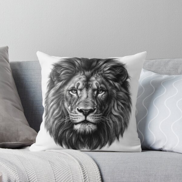 Item preview, Majestic Lion – Realistic Pencil Sketch designed and sold by BoldConcept43.