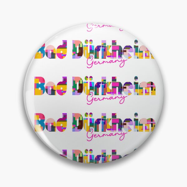 Item preview, Bad Dürkheim, Germany, Vibrant Abstract City Typography Art designed and sold by Wanderful-roads.