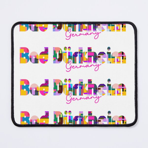 Item preview, Bad Dürkheim, Germany, Vibrant Abstract City Typography Art designed and sold by Wanderful-roads.