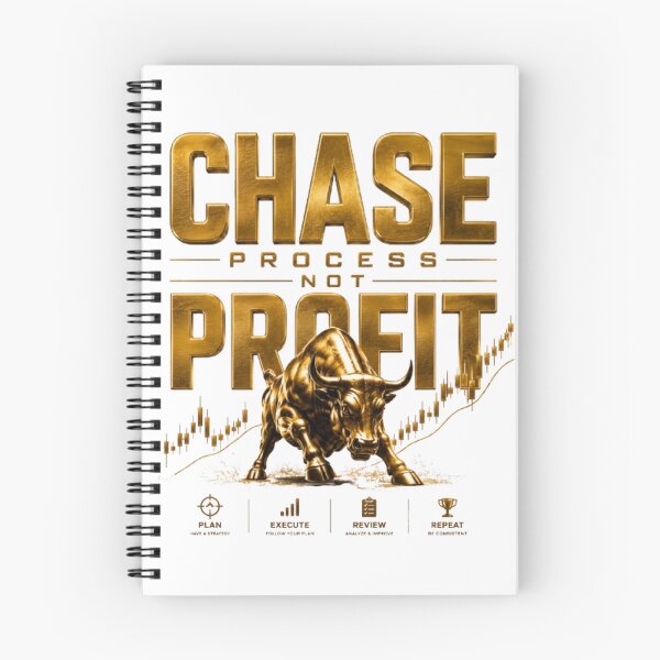 Item preview, Chase Process Not Profit Trading Motivation Design designed and sold by PipForgeStudio .