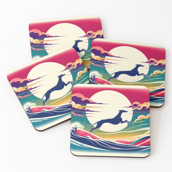 Item preview, GALOGO - Ukiyo-e Suibokuga Greyhounds - Vol. II - Ukiyo Motion Collection - Skybound designed and sold by GALOGO – Art for Sighthounds & Animal Welfare.