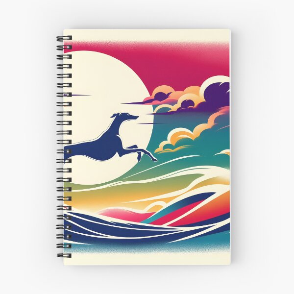 Item preview, GALOGO - Ukiyo-e Suibokuga Greyhounds - Vol. II - Ukiyo Motion Collection - Skybound designed and sold by GALOGO – Art for Sighthounds & Animal Welfare.