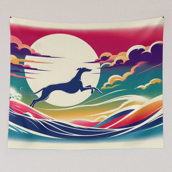 Item preview, GALOGO - Ukiyo-e Suibokuga Greyhounds - Vol. II - Ukiyo Motion Collection - Skybound designed and sold by GALOGO – Art for Sighthounds & Animal Welfare.