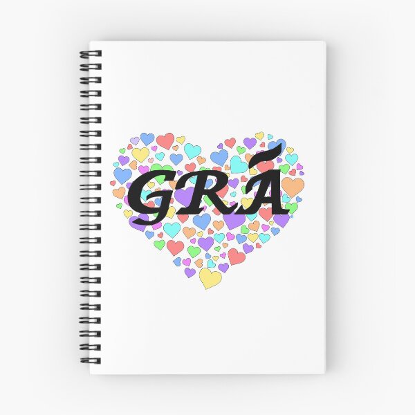 Item preview, GRÁ: LOVE (as Gaeilge) Heart of Hearts Rainbow designed and sold by BrokenIrish.