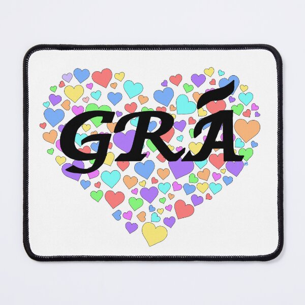 Item preview, GRÁ: LOVE (as Gaeilge) Heart of Hearts Rainbow designed and sold by BrokenIrish.