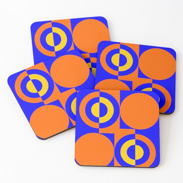 Item preview, Psychedelic poster in shades of orange, blue, and yellow designed and sold by MC Creations.