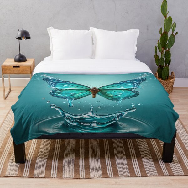 Item preview, Mariposa acuática – Mariposa de naturaleza líquida Diseño de arte fantástico designed and sold by WordPlayStudio.
