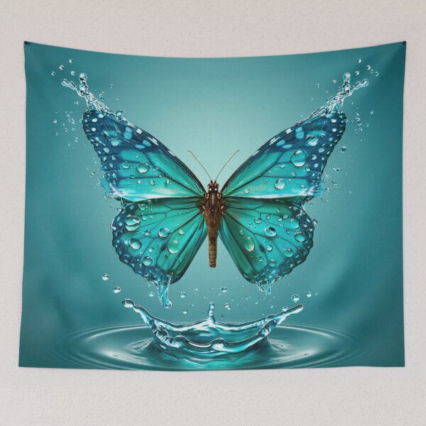 Item preview, Water Butterfly – Liquid Nature Butterfly Fantasy Art Design designed and sold by WordPlayStudio.