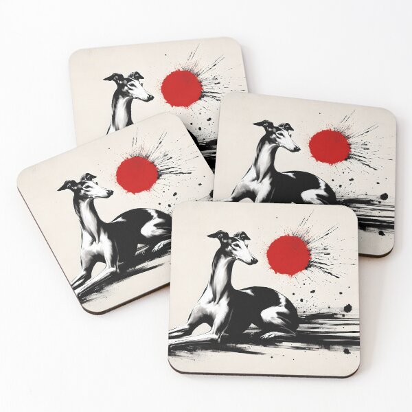 Item preview, GALOGO - Ukiyo-e Suibokuga Greyhounds - Vol. II - Ukiyo Motion Collection - Silent Ember designed and sold by GALOGO – Art for Sighthounds & Animal Welfare.