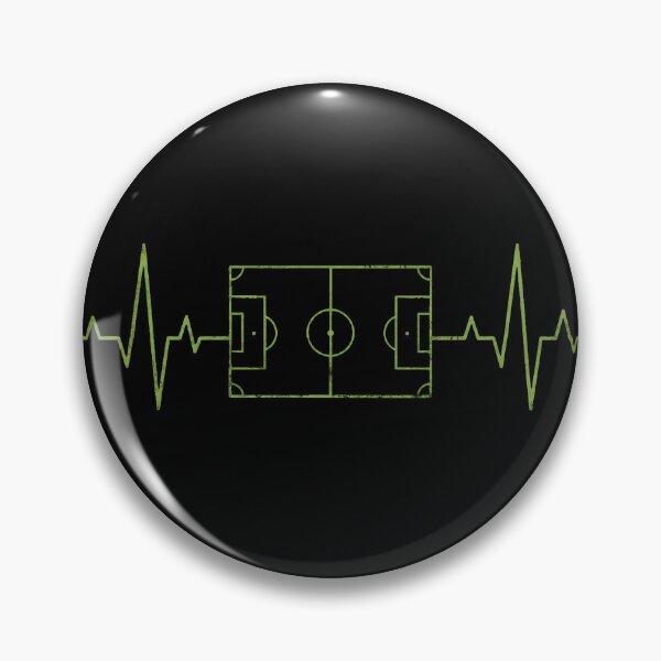 Item preview, Soccer Heartbeat | Football Pitch Heart Monitor Design designed and sold by pixiedustpaint.