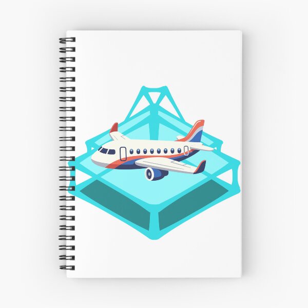 Item preview, Cute Airplane Flying Over Turquoise Bridge designed and sold by MigWhimsy.