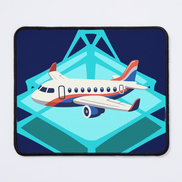 Item preview, Cute Airplane Flying Over Turquoise Bridge designed and sold by MigWhimsy.