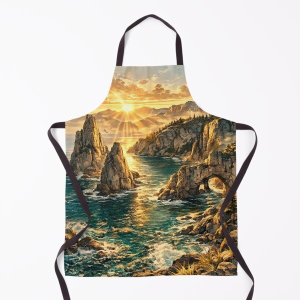 Item preview, Sea Arch Formation: Dramatic Coastal Rocks Ocean Sunrise Seascape designed and sold by irfanshikh.