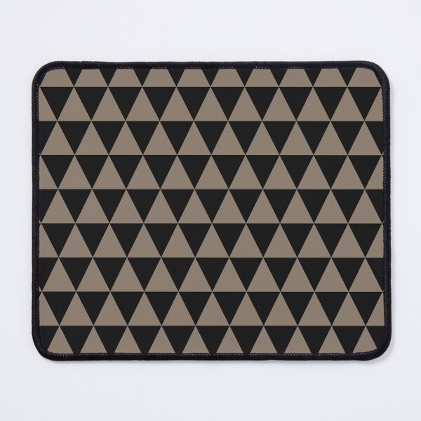 Item preview, Black And Taupe Triangle Grid Pattern designed and sold by pattern-archive.