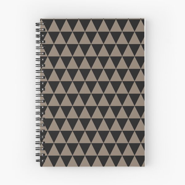 Item preview, Black And Taupe Triangle Grid Pattern designed and sold by pattern-archive.
