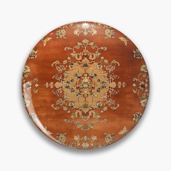 Item preview, Vintage Orange Terracotta Persian Floral Oriental Royal Rug Pattern designed and sold by GrinGalore.