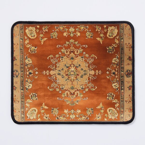 Item preview, Vintage Orange Terracotta Persian Floral Oriental Royal Rug Pattern designed and sold by GrinGalore.
