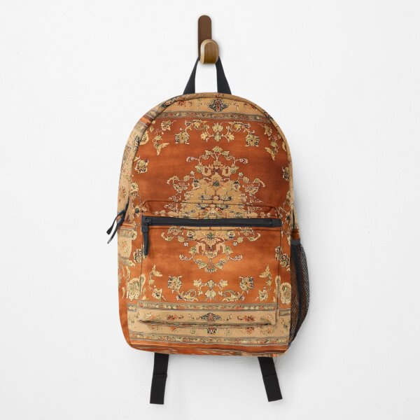 Item preview, Vintage Orange Terracotta Persian Floral Oriental Royal Rug Pattern designed and sold by GrinGalore.