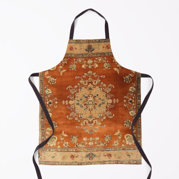 Item preview, Vintage Orange Terracotta Persian Floral Oriental Royal Rug Pattern designed and sold by GrinGalore.