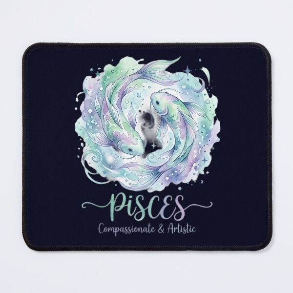 Item preview, Pisces Zodiac Sign Watercolor Fish | Compassionate & Artistic | Daily Horoscope Astrology Design designed and sold by Bhaskar Digital Art.