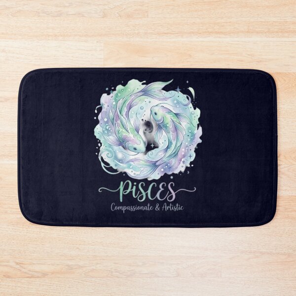 Item preview, Pisces Zodiac Sign Watercolor Fish | Compassionate & Artistic | Daily Horoscope Astrology Design designed and sold by Bhaskar Digital Art.
