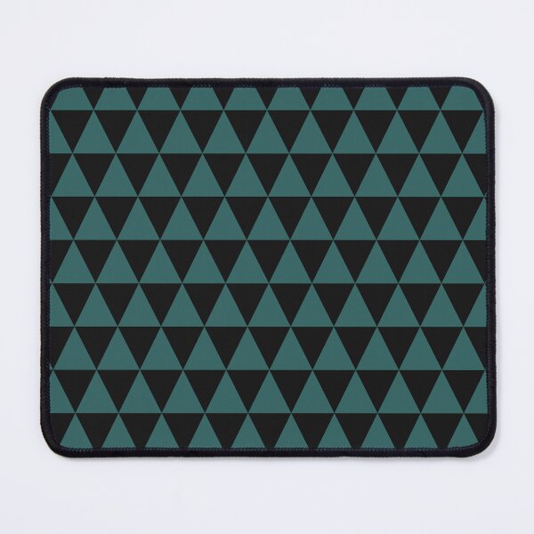 Item preview, Black And Teal Triangle Grid Pattern designed and sold by pattern-archive.