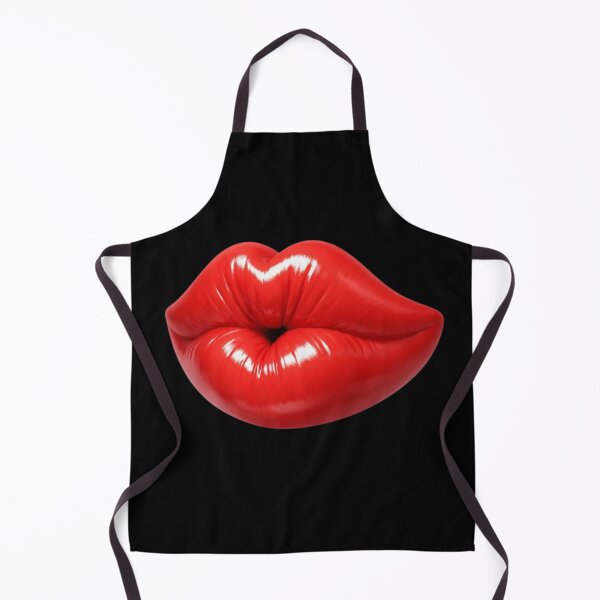 Item preview, Floating 3D Kiss Lips – Glossy Red Cartoon Style designed and sold by Timeless Junction.