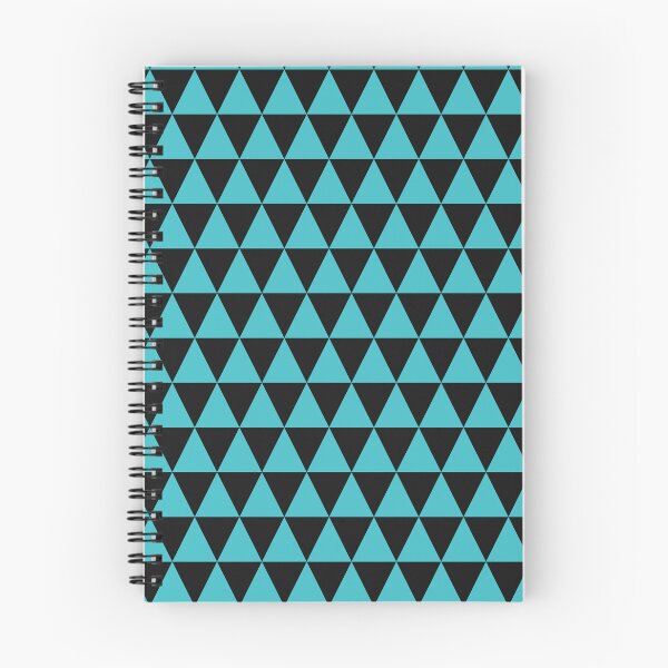 Item preview, Black And Turquoise Triangle Grid Pattern designed and sold by pattern-archive.